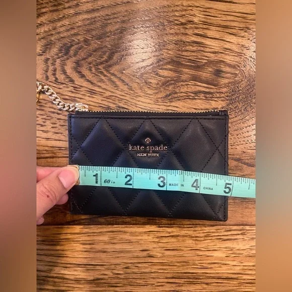 #108 NWT Kate Spade Carey Small Card Holder in black - Picture 9 of 10
